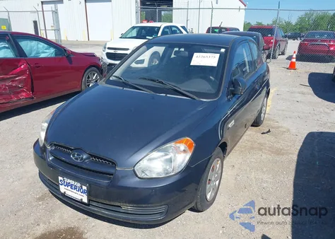 2008 Hyundai Accent Gs from USA, damaged, VIN KMHCM36C08U093333